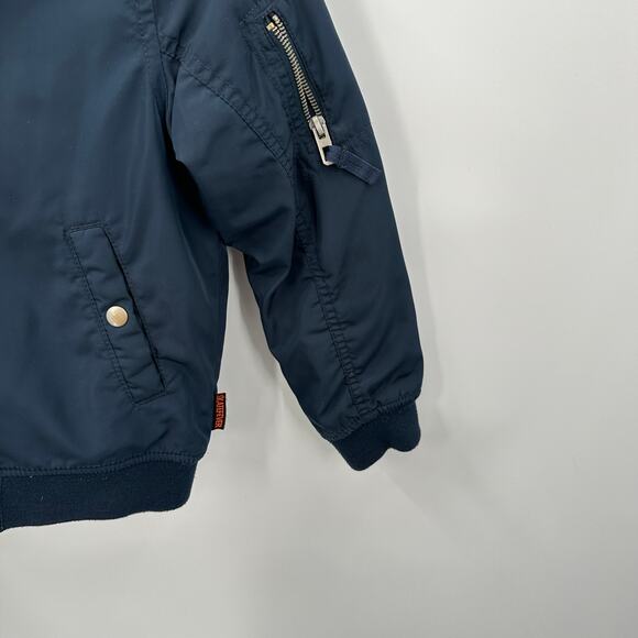 H&M Navy Full Zip Jacket // 7-8Y - Picture 3 of 5